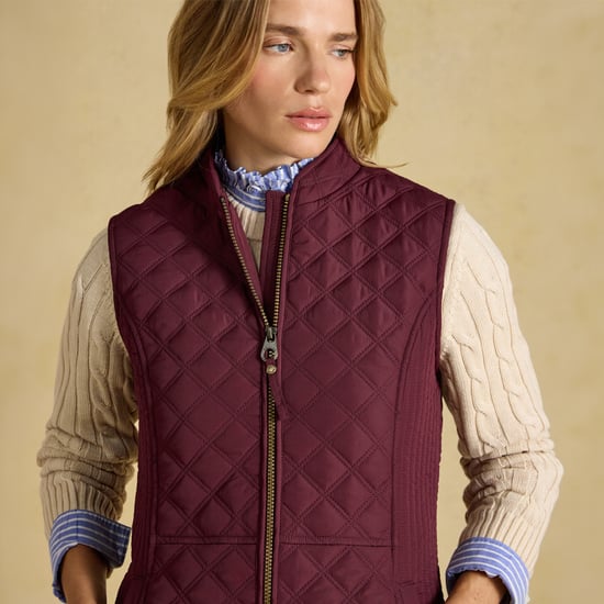 Joules Minx Womens Gilets Dark Red - Image 4