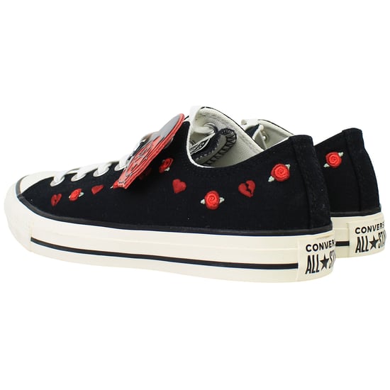 Converse Chuck Taylor OX Womens Black Plimsolls - Image 3