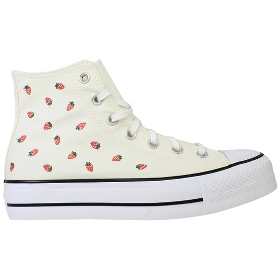 Converse Chuck Taylor Lift Hi Womens Off White Plimsolls - Image 1