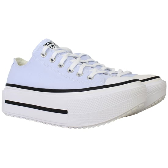Converse Chuck Taylor Lift Double Stack OX Unisex Blue Plimsolls - Image 2