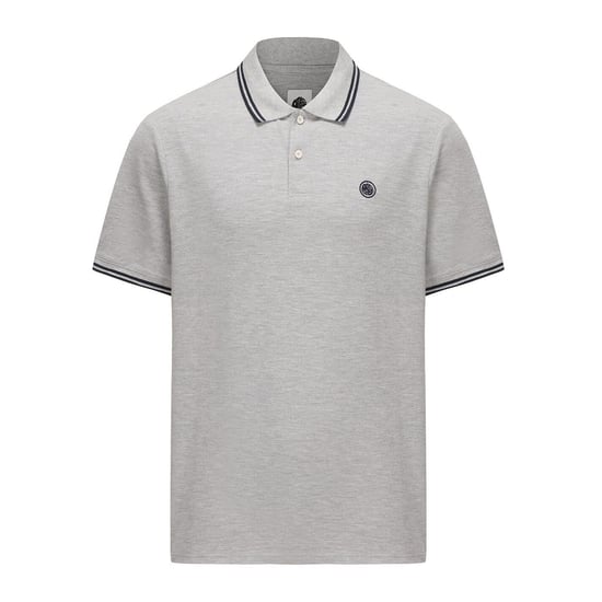 Men's Pretty Green Barton Polo in Grey Marl - Image 1