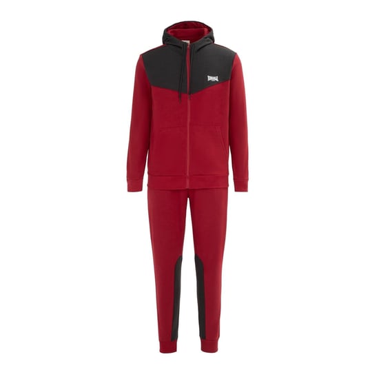 Men's Lonsdale Tracksuit in Dark Red/Grey - Image 1