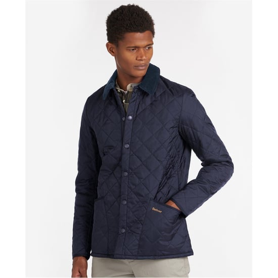 Men's Barbour Liddesdale Quilted Jacket in Navy - Image 2