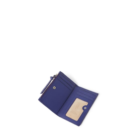 Accessories Osprey London London Molly Curved Bi Fold Leather Card Holder in Purple - Image 2