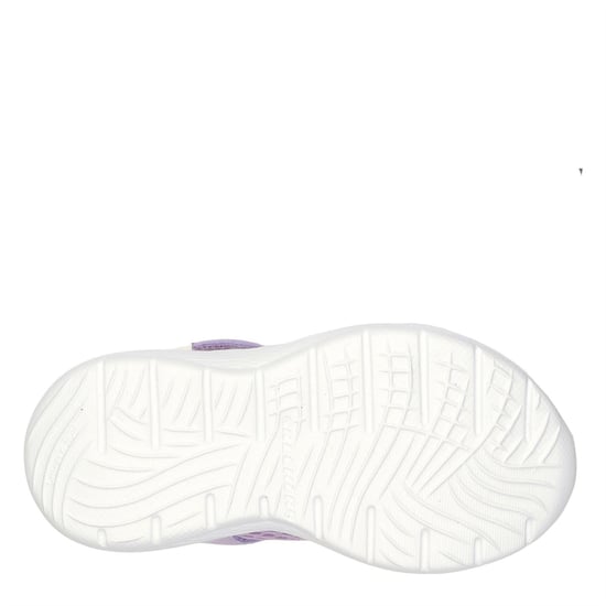 Girls Skechers Dyna Lite Slip On Trainers in Purple/Blue - Image 4