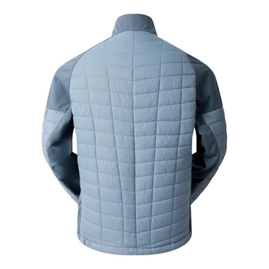 Men's Dare 2b Colour Block Softshell Jacket with Chest and Zipped Pockets in StmWthr/Lead - Image 3