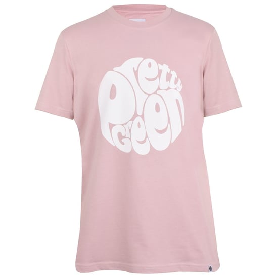 Men's Pretty Green Regular Fit Crew Neck T-Shirt in Lt Pink - Image 1