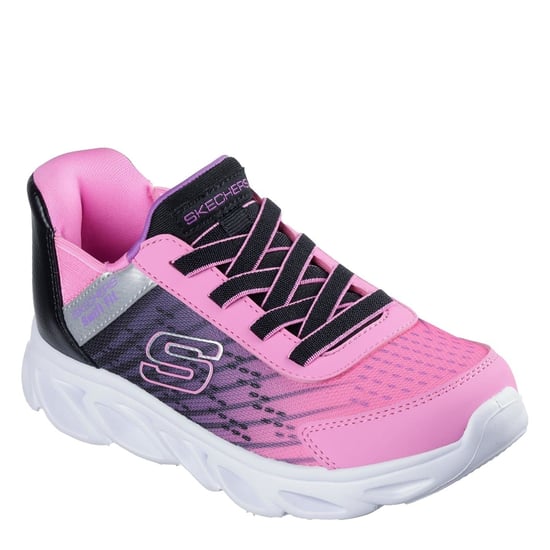 Boys Skechers Flex Glide Graphic Print Low Top Sneakers in Black/Multi - Image 1