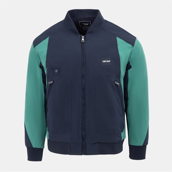 Men's Firetrap Pad Jacket in Navy - Image 1