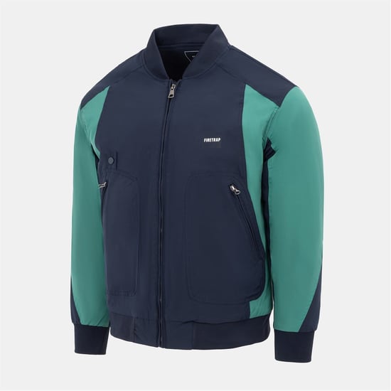 Men's Firetrap Pad Jacket in Navy - Image 3