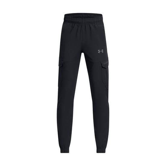 Boys Under Armour Wvn Cargo Joggers Jn64 in Black - Image 1