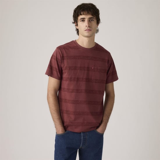 Men's Levis Regular Fit Crew Neck Short Sleeve T-Shirt with Chest Pocket in Kabir Paisley - Image 4