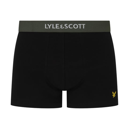 Men's Lyle And Scott 5 Pack Trunks in Black Multi W - Image 2