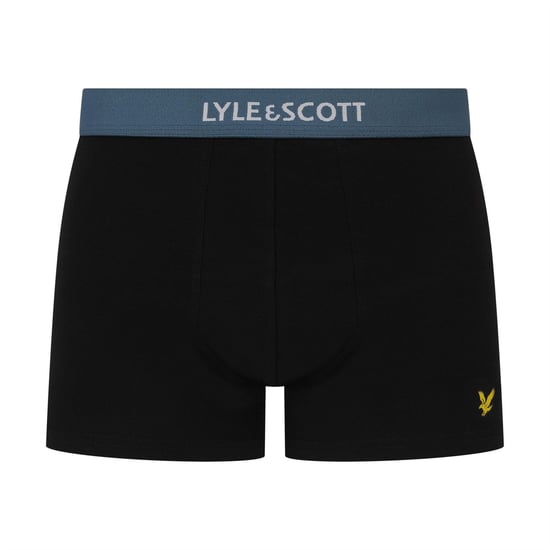 Men's Lyle And Scott 5 Pack Trunks in Black Multi W - Image 4