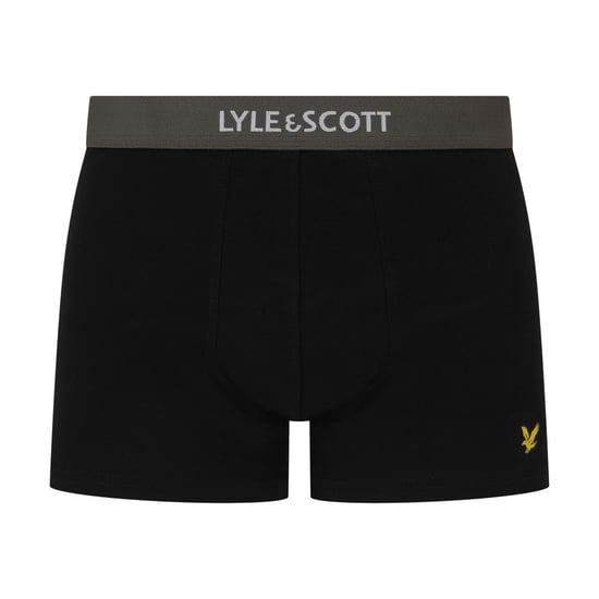 Men's Lyle And Scott 5 Pack Trunks in Black Multi W - Image 5