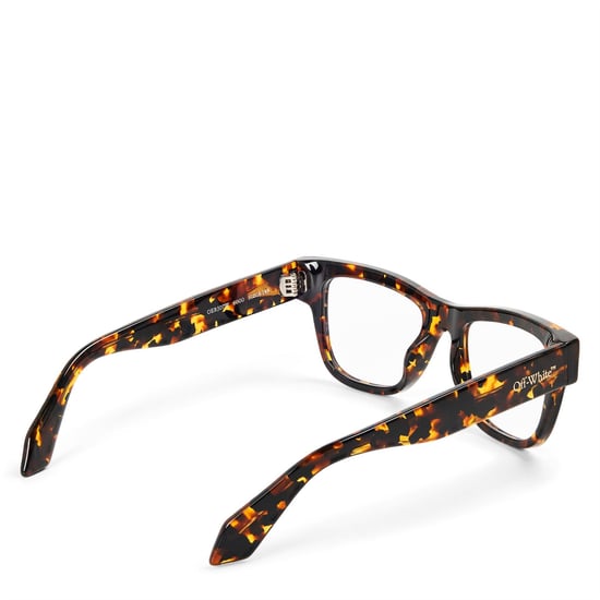 Accessories Off White Style 7W Rectangle Full Rim Sunglasses in Havana - Image 2