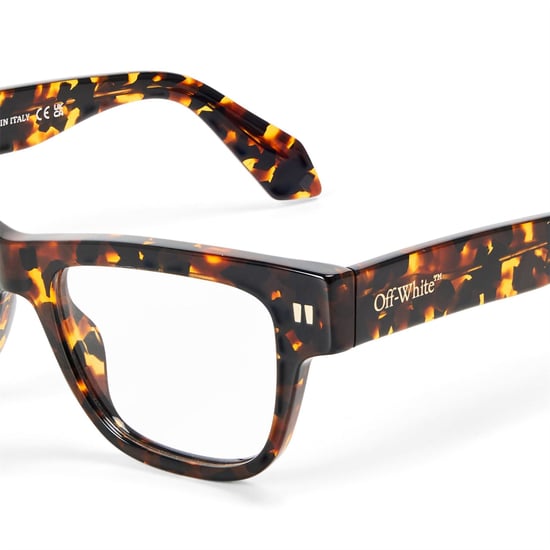 Accessories Off White Style 7W Rectangle Full Rim Sunglasses in Havana - Image 3
