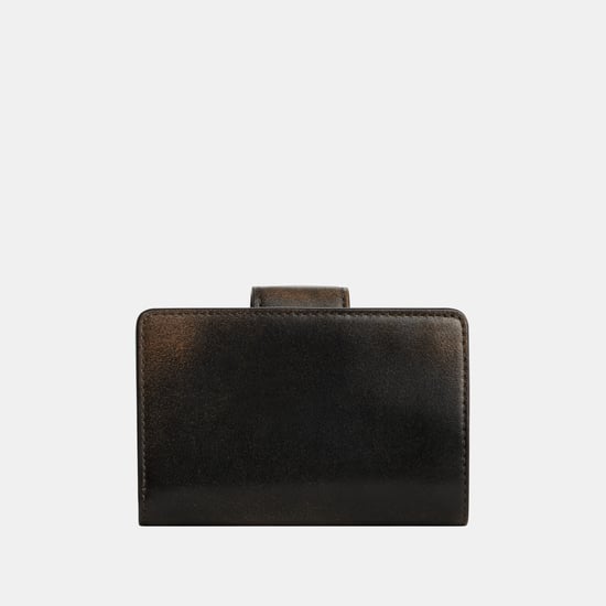 Medium Corner Zip Wallet In Loved Leather - Image 2