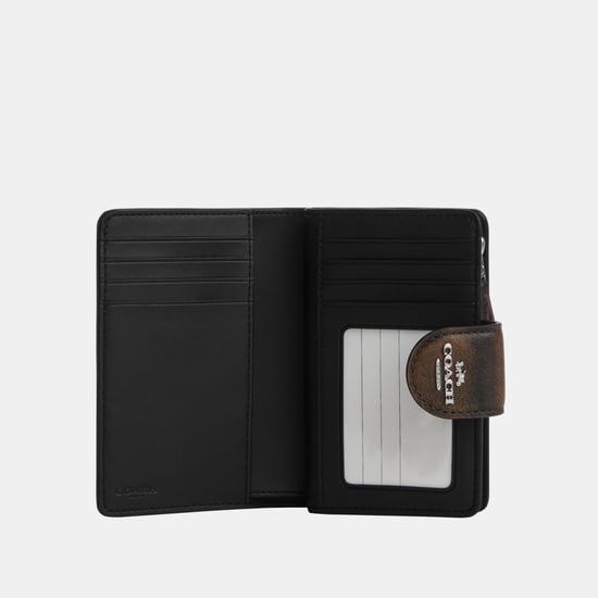 Medium Corner Zip Wallet In Loved Leather - Image 3