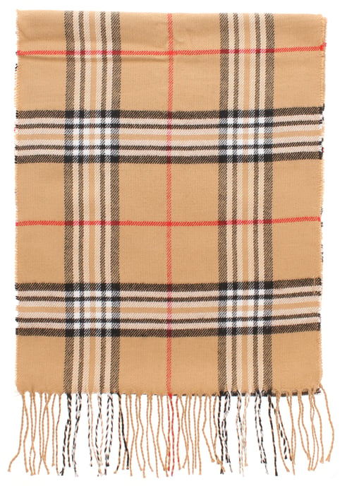 Womens Soft Tassled Scarves Berty camel - Image 2