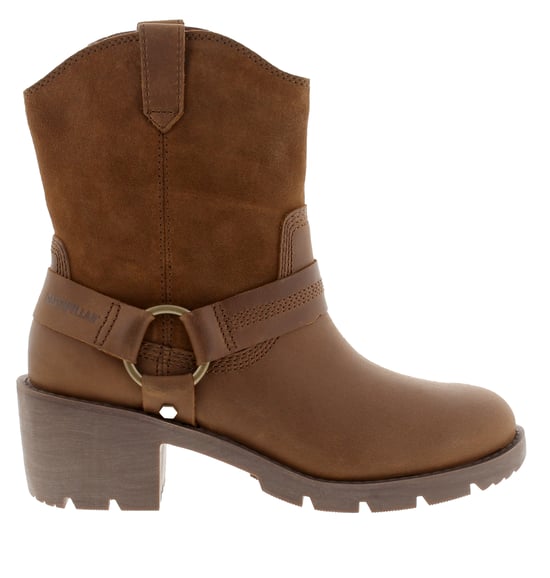 Caterpillar Womens Ankle Boots Rewrite Harness Leather Pull On nuthatch - Image 2