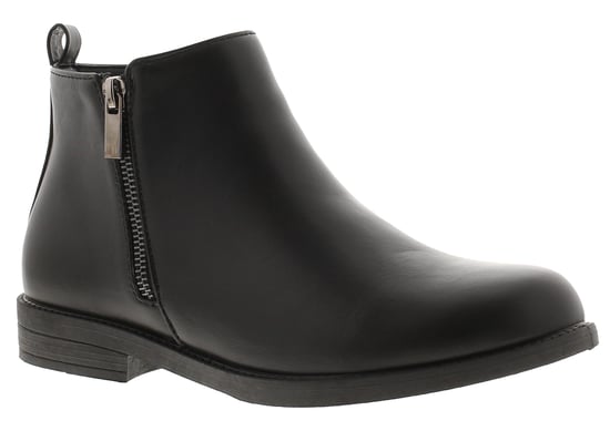 Platino Womens Ankle Boots Holly Zip black - Image 1