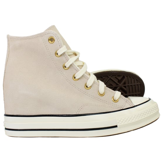 Converse Chuck 70 Wedge Hi Womens Light Pink Plimsolls - Image 5