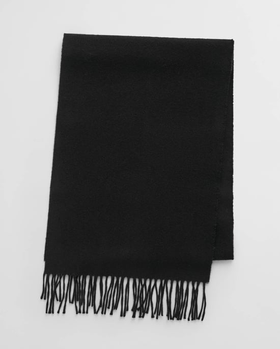 Logo Detail Scarf in Black - Image 1