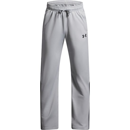Boys Under Armour Brawler 3.0 Color Block Drawstring Waistband Tapered Pants in Grey - Image 1