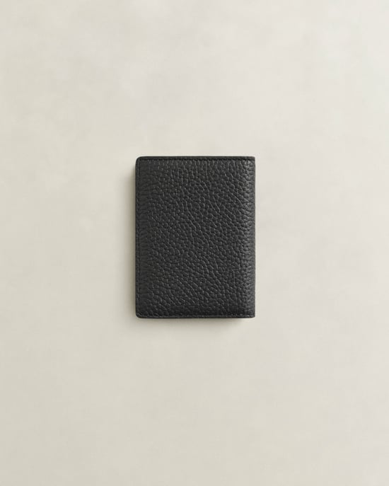 Logo Detail Card Holder in Black - Image 2