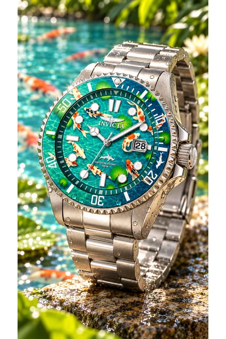 Invicta Pro Diver 51053 Men's Watch - Quartz Movement - Stainless Steel with Green Dial - 43 mm - Summerville - Image 2
