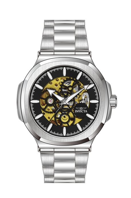 Invicta Objet D Art 70001 Herrklocka - Automatisk urverk - Stål med Svart urtavla - 43 mm - Image 2