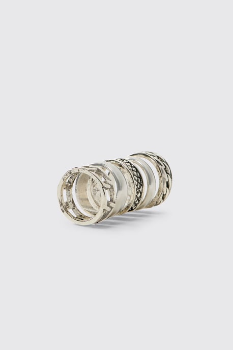 5 Pack Embossed Rings - Image 3