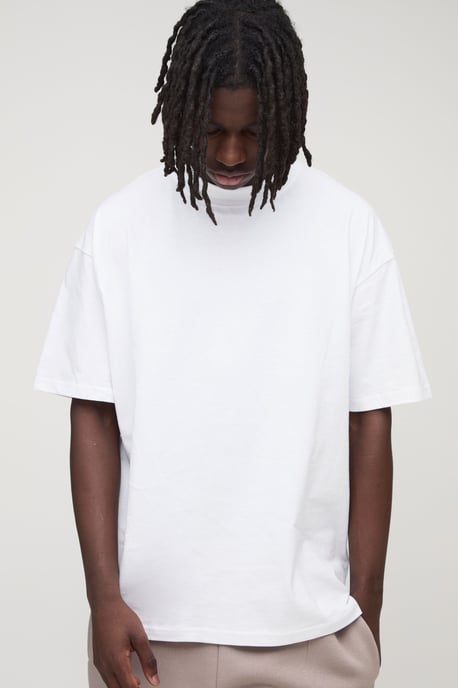 Essential Oversized Extended Neck T-Shirt - Image 1