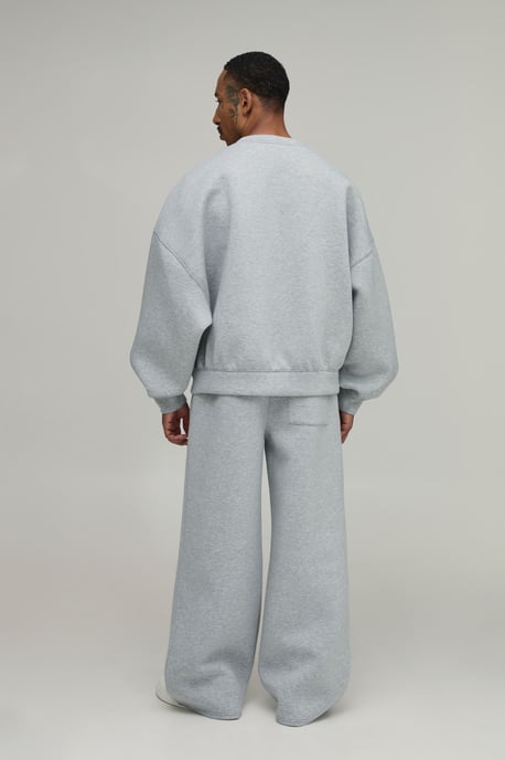Oversized Batwing Crew Neck Scuba Sweat - Image 2