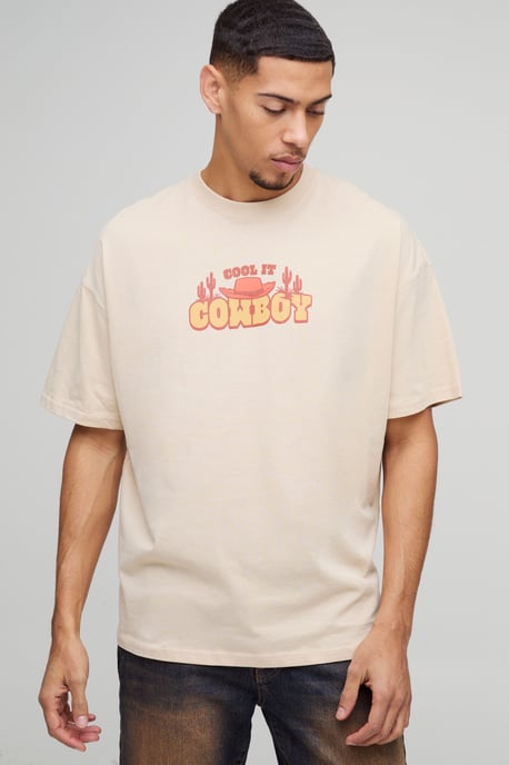 Oversized Disney Toy Story Howdy License T-Shirt - Image 3