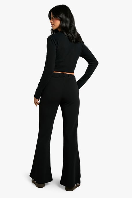 Petite Stretch Flare Leg Trousers - Image 2