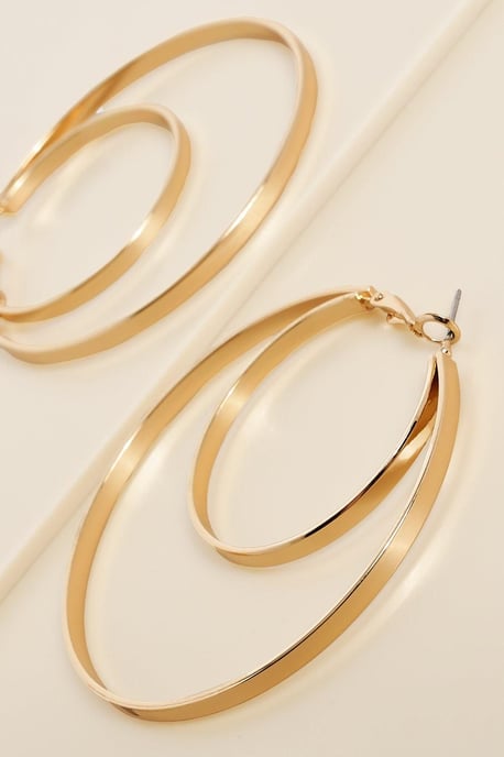 Double Hoop Earrings - Image 2