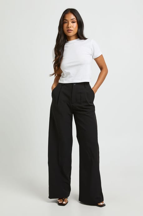 Petite Tailored Wide Leg Trouser - Image 1