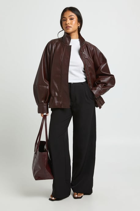 Petite Tailored Wide Leg Trouser - Image 2