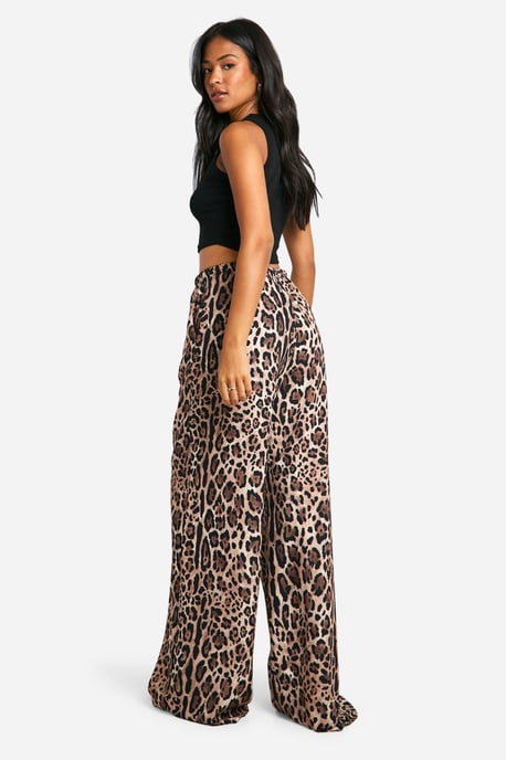 Tall Animal Print Wide Leg Trouser - Image 2