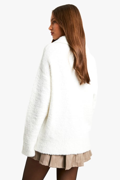 Boucle Knit Collar Detail Jumper - Image 2