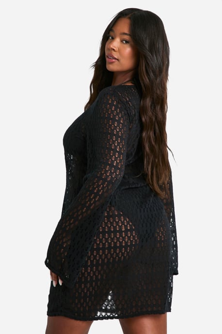 Plus O-ring Detail Beach Dress - Image 2