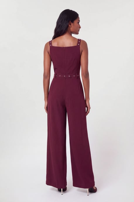 Tailored Crepe Pleated Kilt Jumpsuit - Image 2