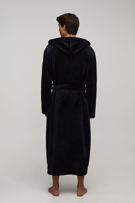 Longline Hooded Dressing Gown - Image 2
