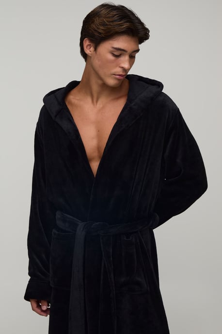 Longline Hooded Dressing Gown - Image 3