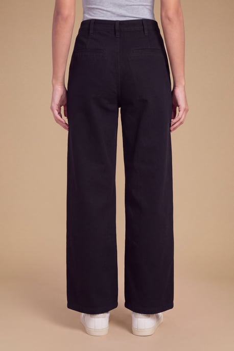 Petite Wide Leg High Waist Denim Jeans - Image 2