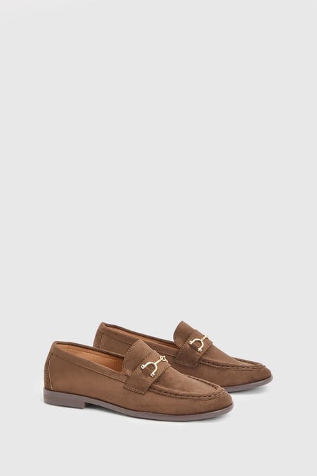 Pandie Faux Suede Trim Loafers - Image 3