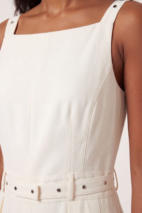 Tailored Crepe Pleated Kilt Jumpsuit - Image 3