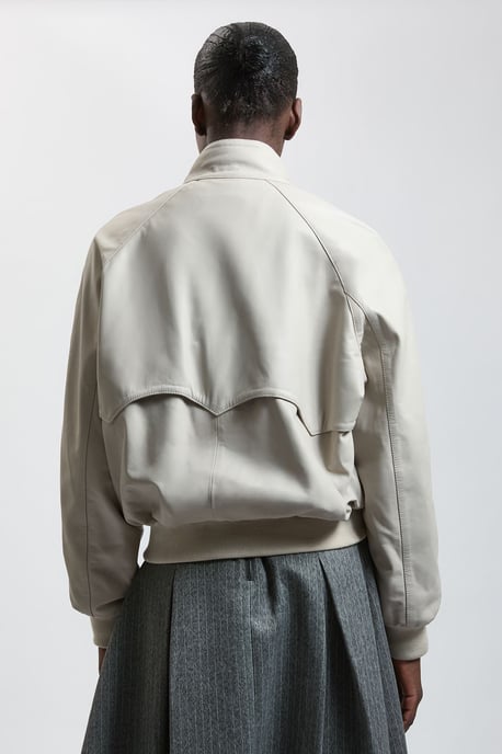 Leather Bomber Jacket - Image 2